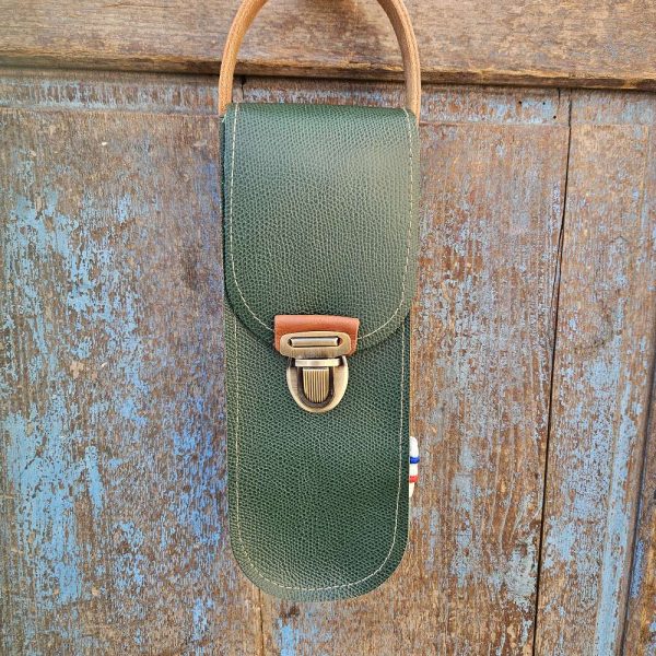 personnalisable prénom sacoche pétanque en cuir lcdjeanne cuir