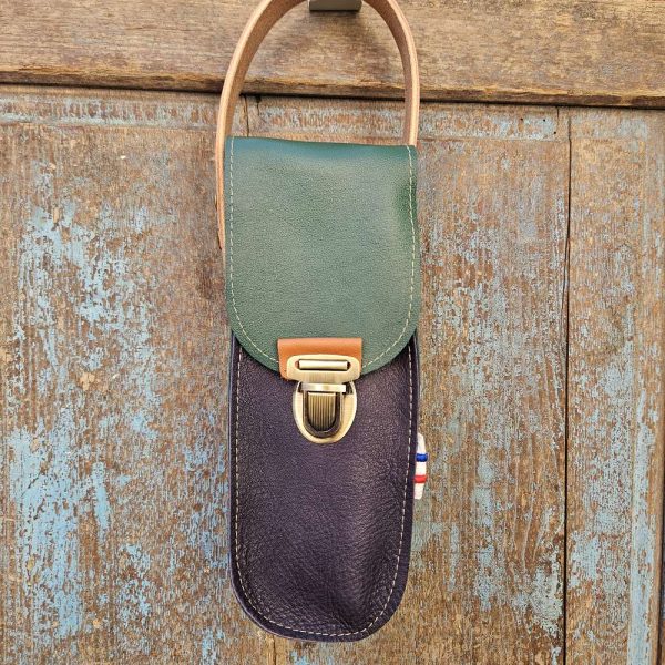 personnalisable prénom sacoche pétanque en cuir lcdjeanne cuir