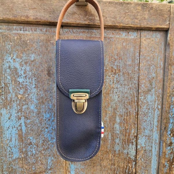 personnalisable prénom sacoche pétanque en cuir lcdjeanne cuir