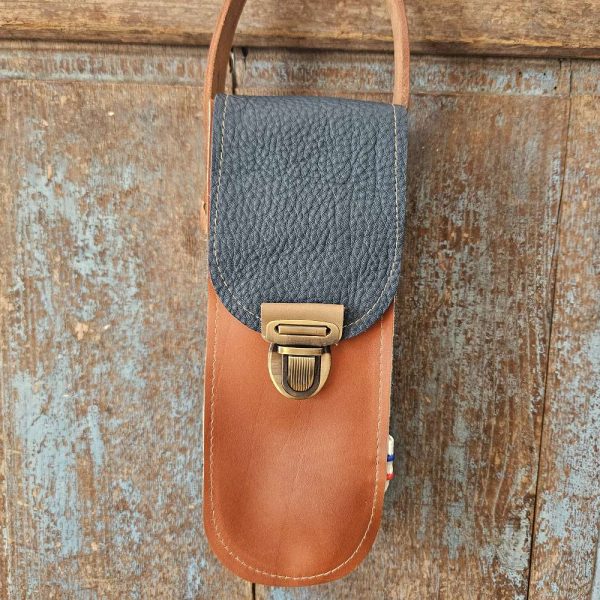 personnalisable prénom sacoche pétanque en cuir lcdjeanne cuir