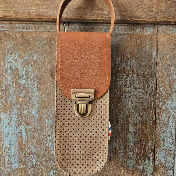 personnalisable prénom sacoche pétanque en cuir lcdjeanne cuir