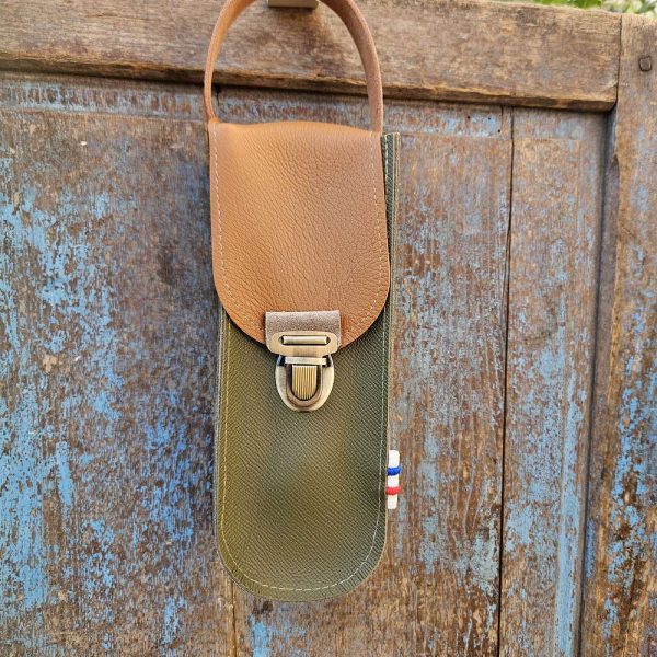 personnalisable prénom sacoche pétanque en cuir lcdjeanne cuir