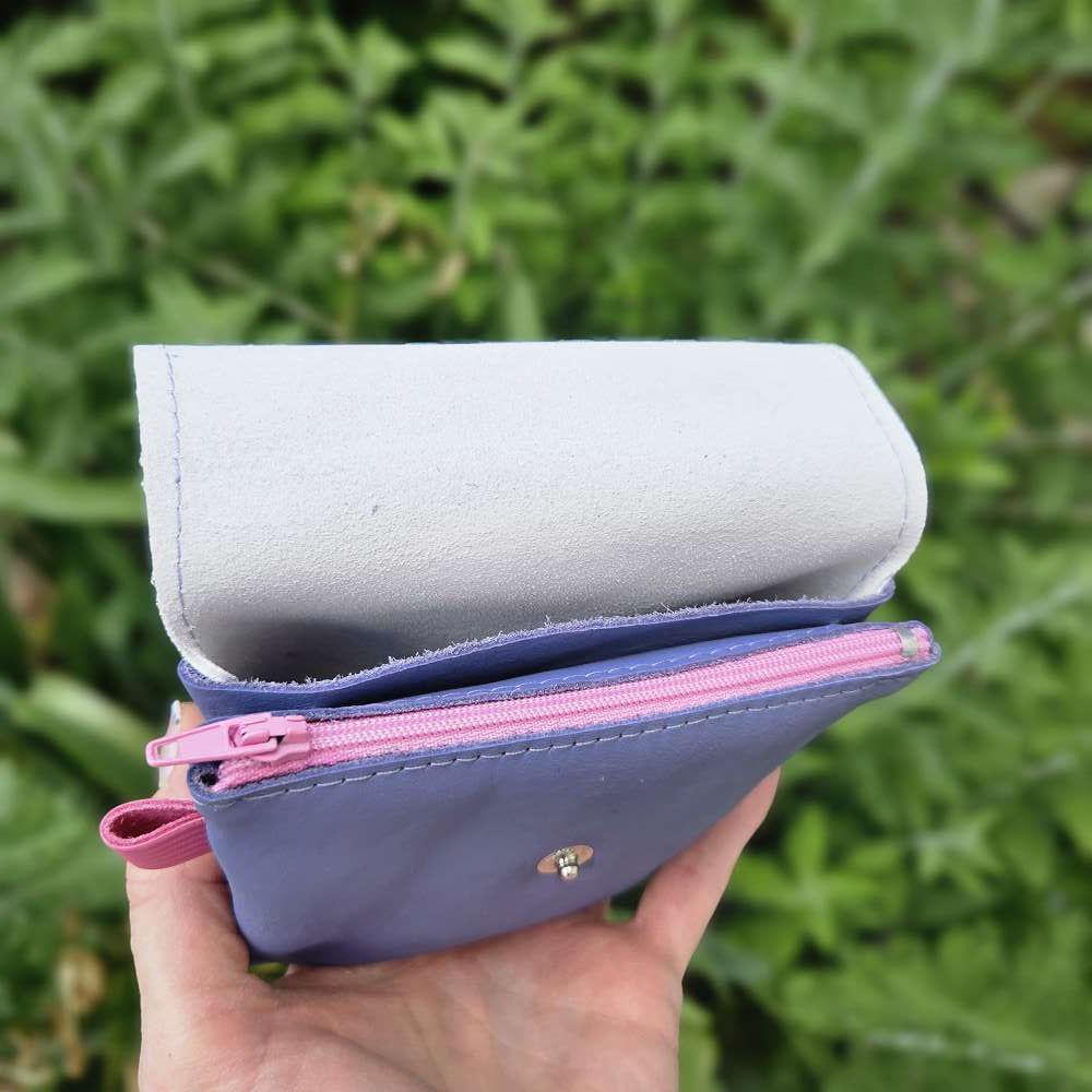 porte monnaie double en cuir avec zip et pression lcdjeanne