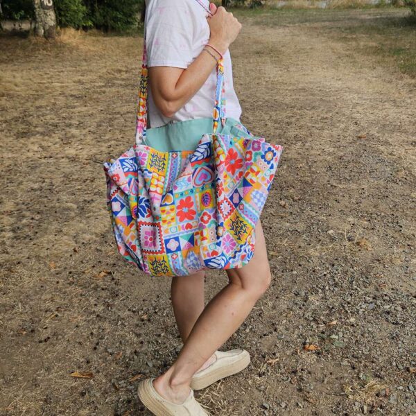 big bag d'été en coton lavable