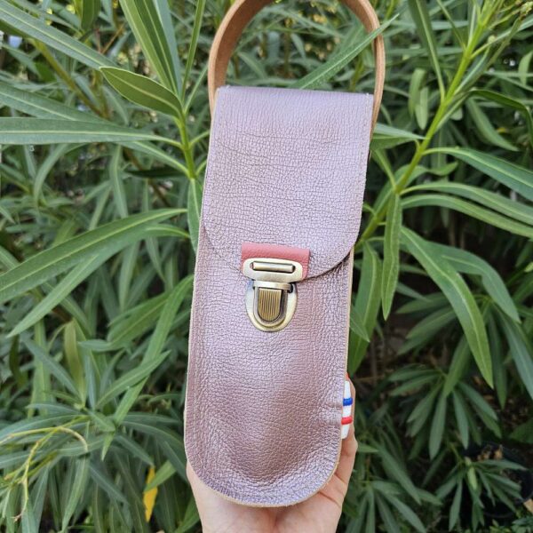 personnalisable sacoche étui en cuir pour boules de pétanque triplette lcdjeanne parme